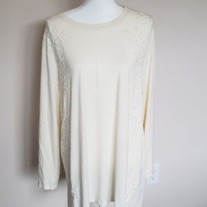 J.Jill Long sleeve Top Cream XL